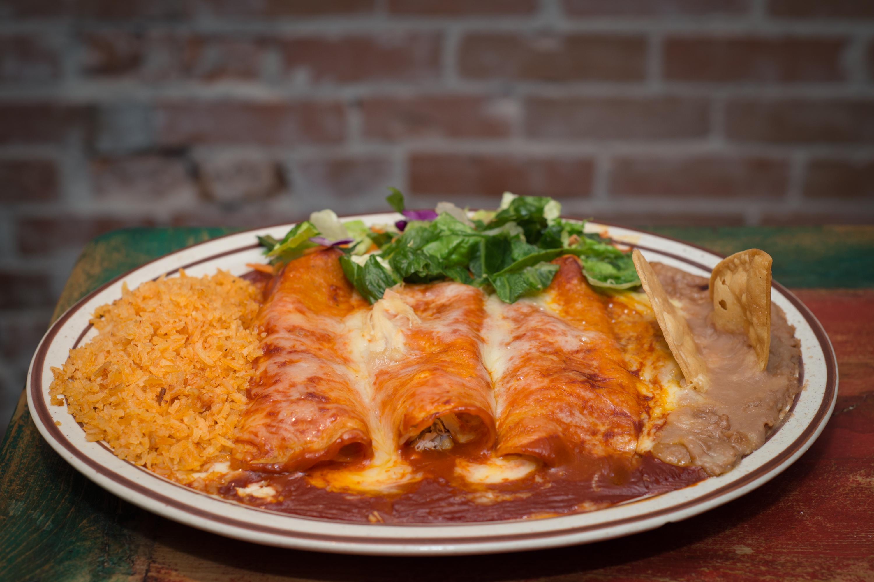 3 Baked Cheese Enchiladas.