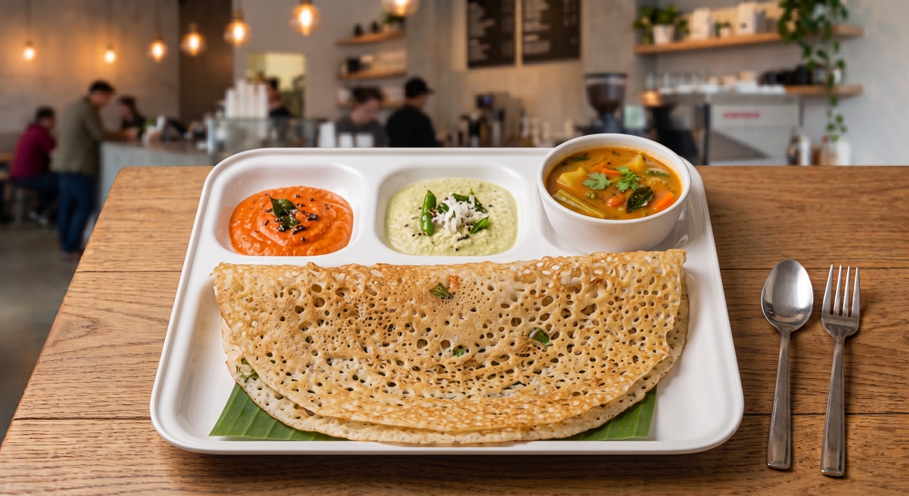 Rava Plain Dosa.