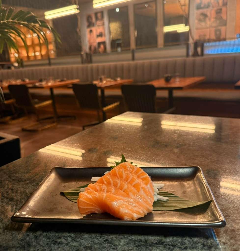 Salmon Sashimi.