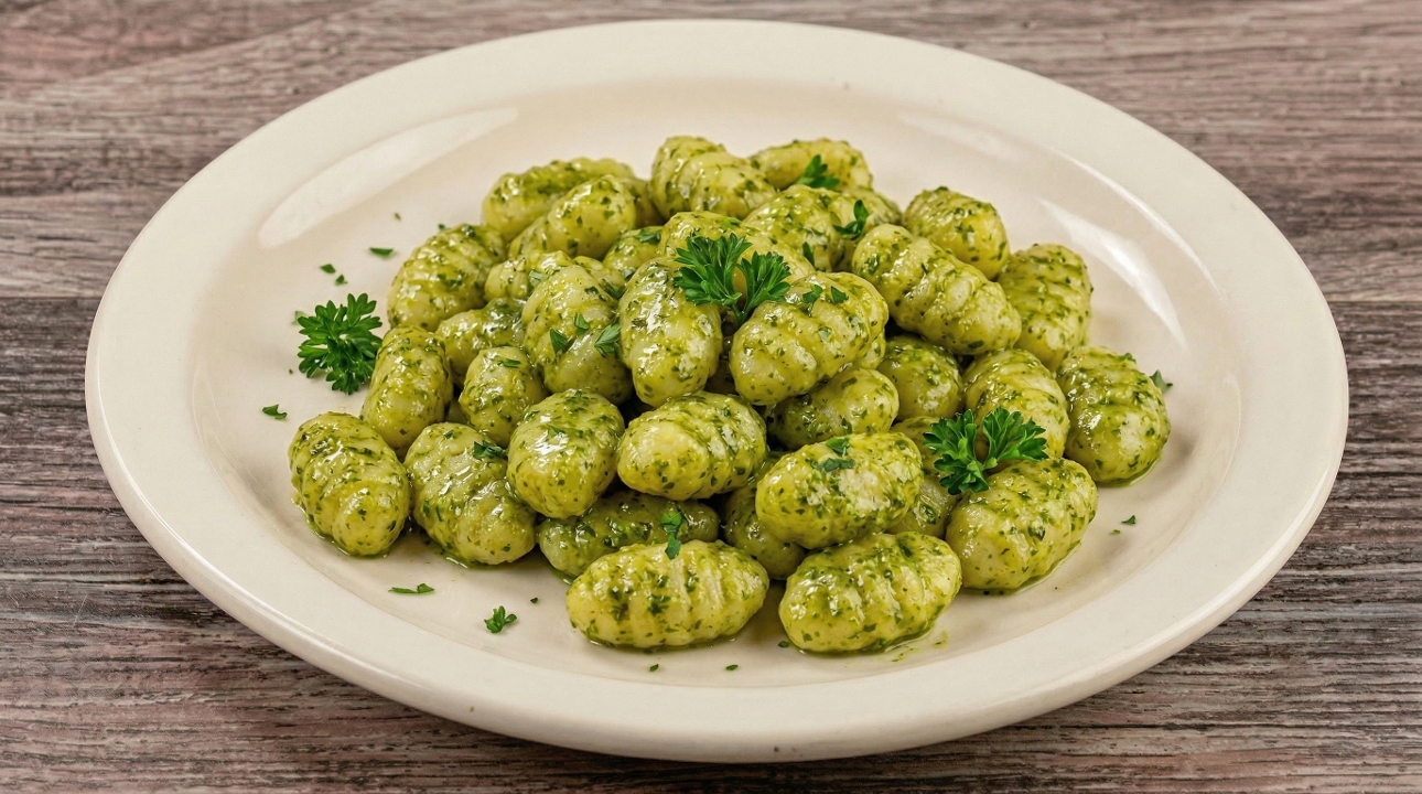 Gnocchi Pesto.
