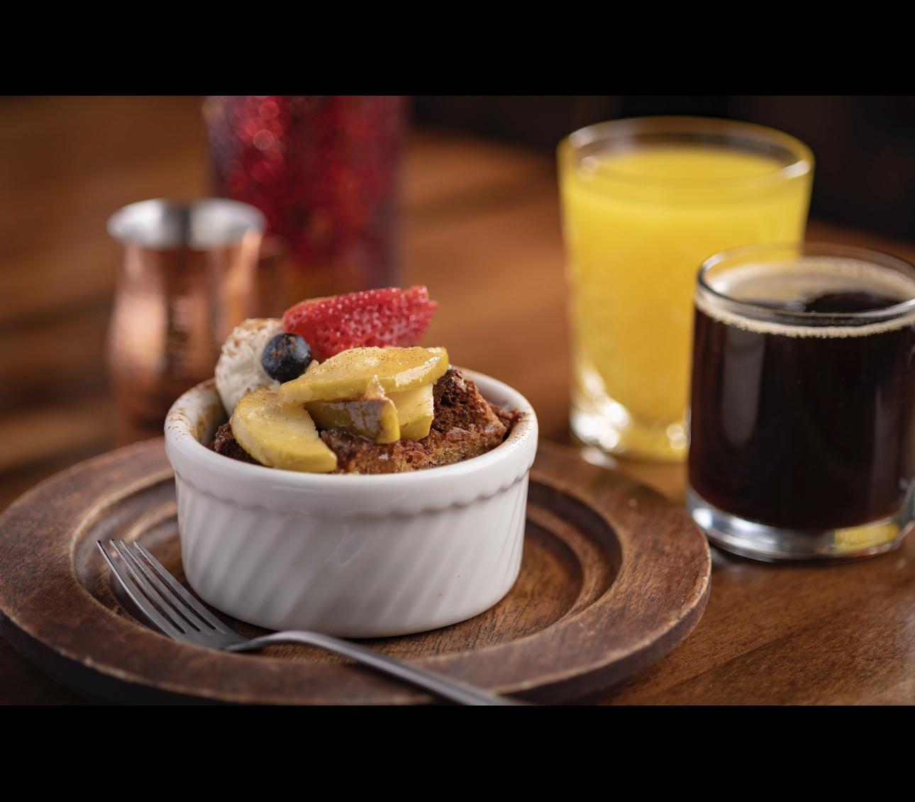 Apple Cinnamon Bread Pudding.