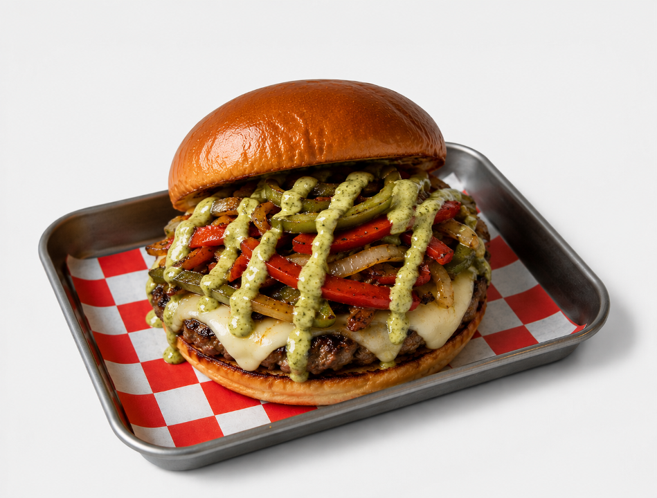 Hot Italian Burger.