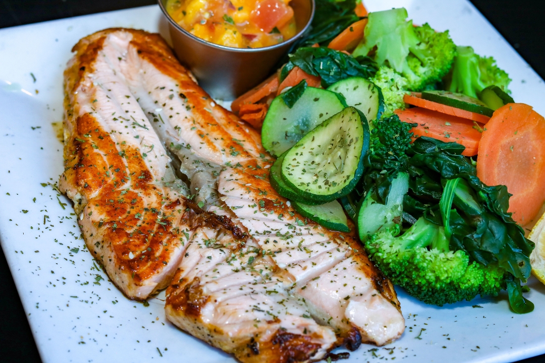 Grilled Salmon.