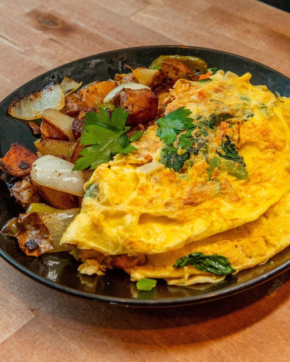 Build your own omelet.