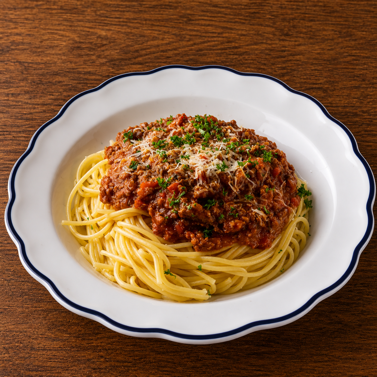 Pasta w/ Meat Sauce.