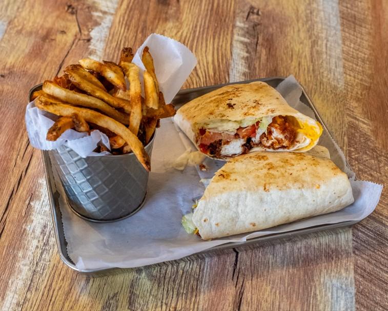 Fried Chicken Strip Wrap.