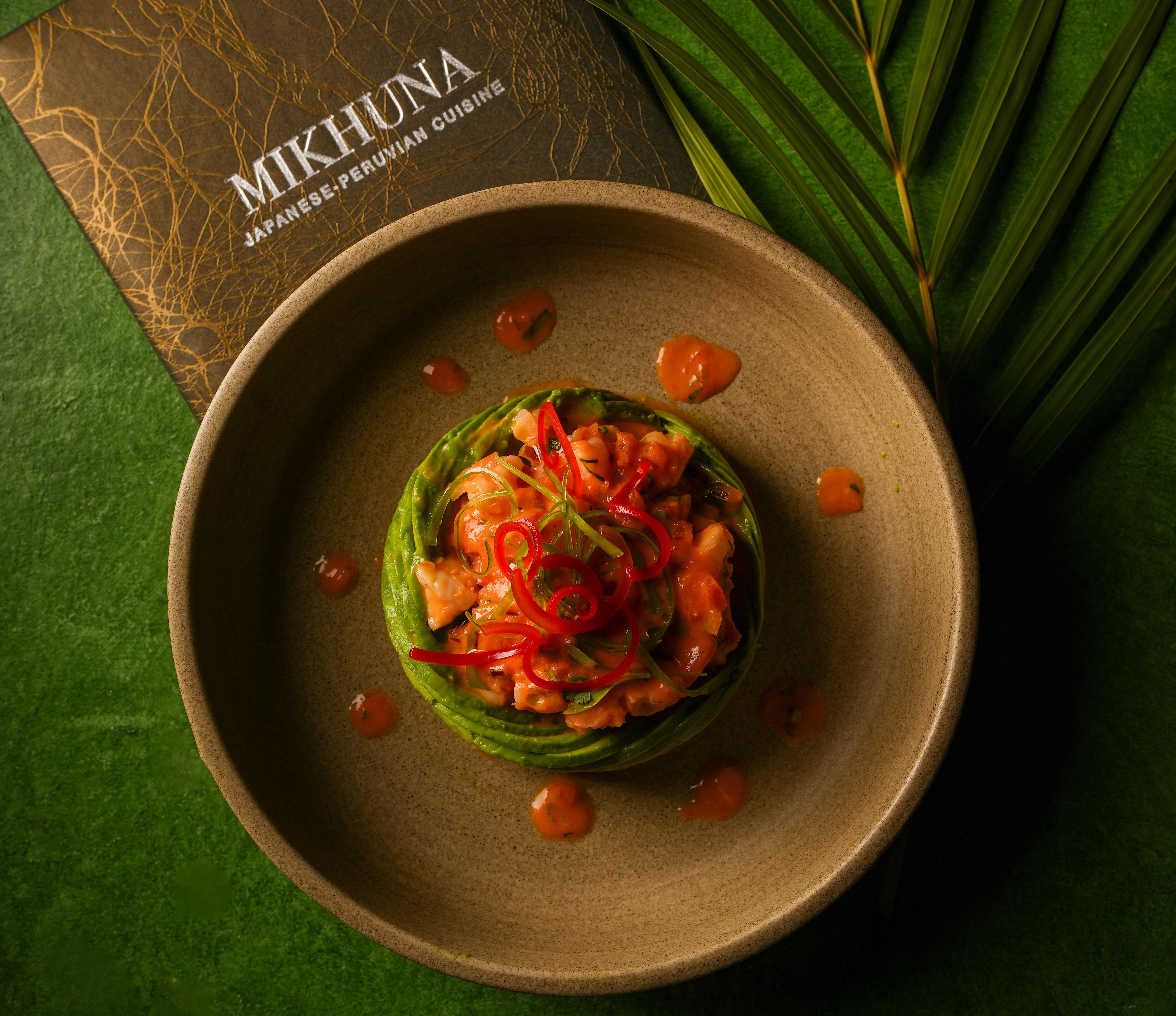 Rocoto Shrimp Avocado.