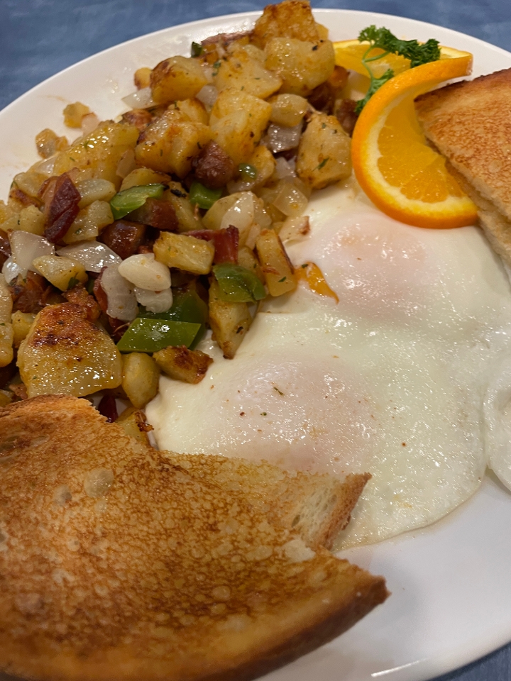 Skillet breakfast.
