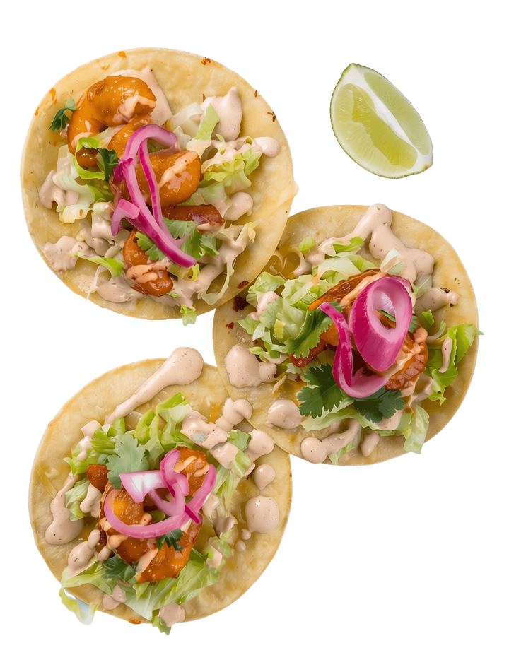 Bang Bang Shrimp Tacos.