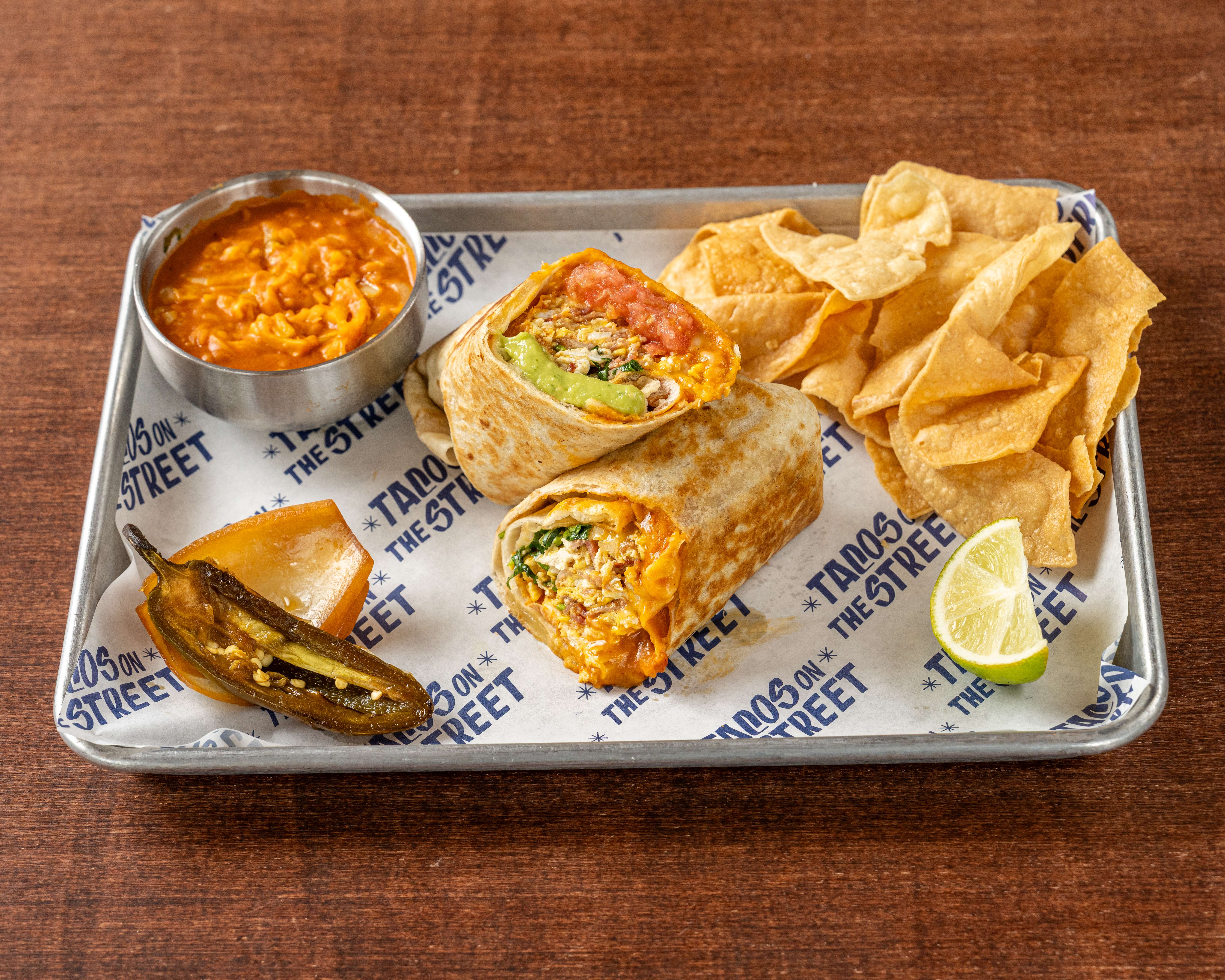Egg & Bacon Burrito Combo..