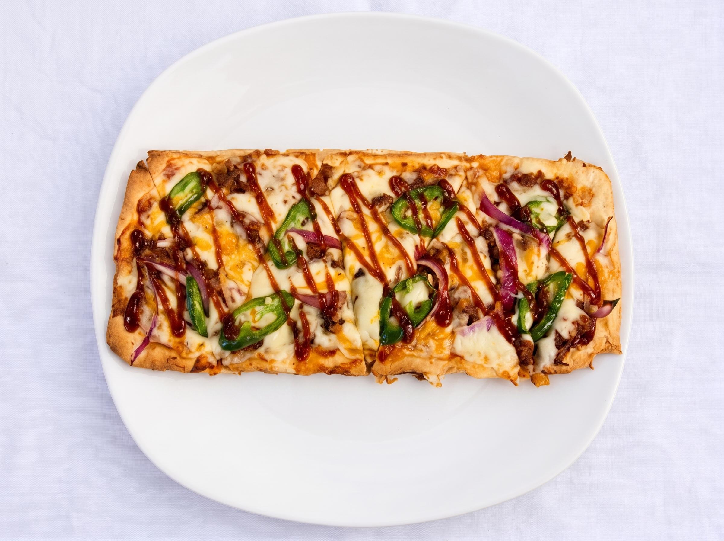 BBQ Pork Flatbread.