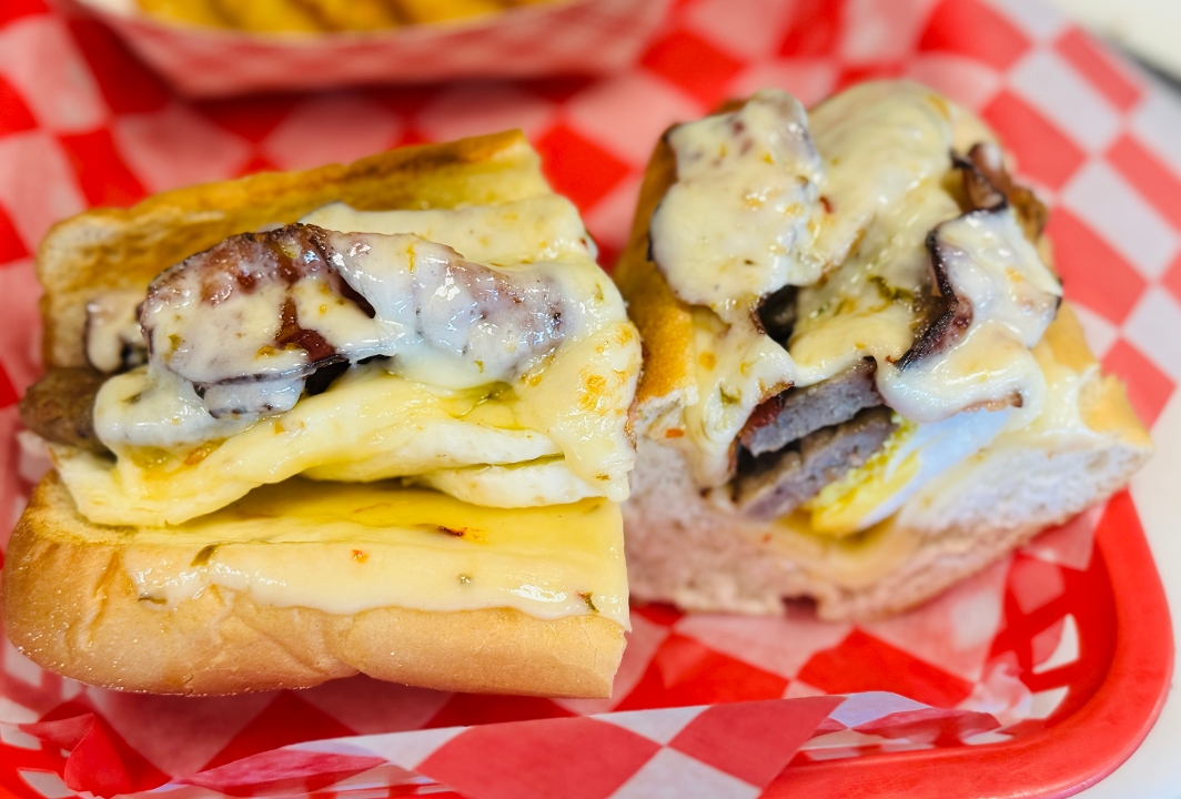 8" Big Gator Breakfast Sub.