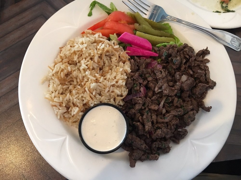 L. Beef Shawarma Platter.