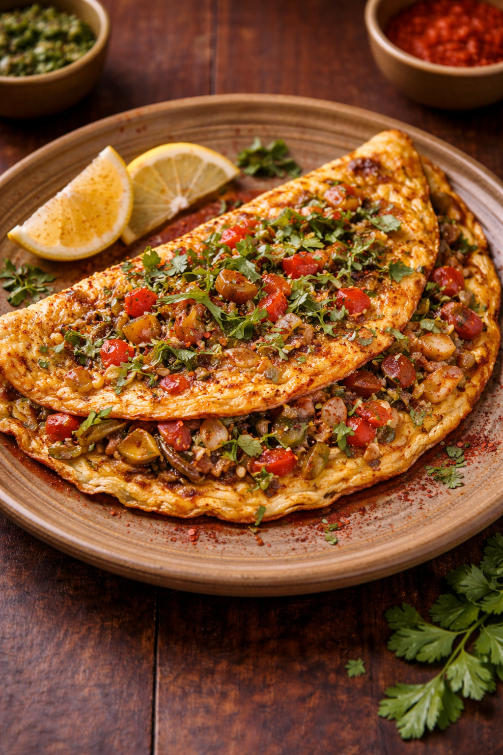 Masala Omellete.