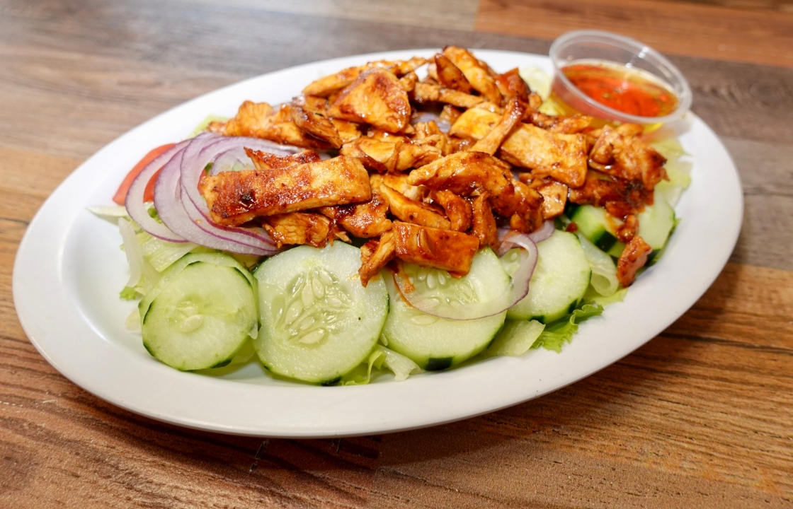 Buffalo Grilled Chicken Salad.