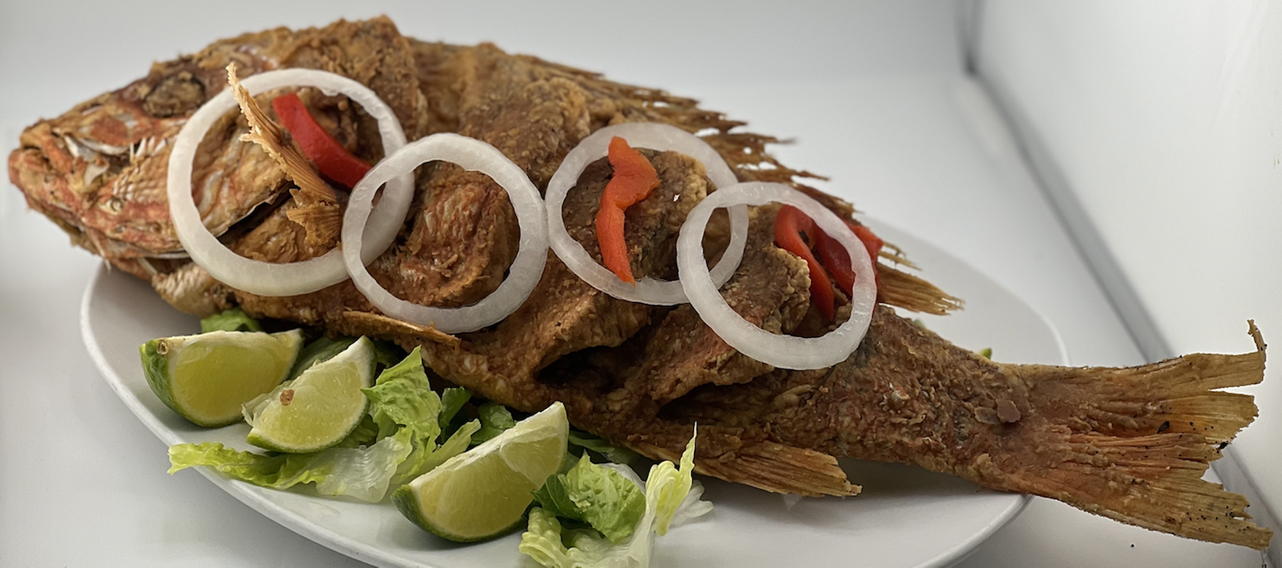 Whole Fried Snapper.