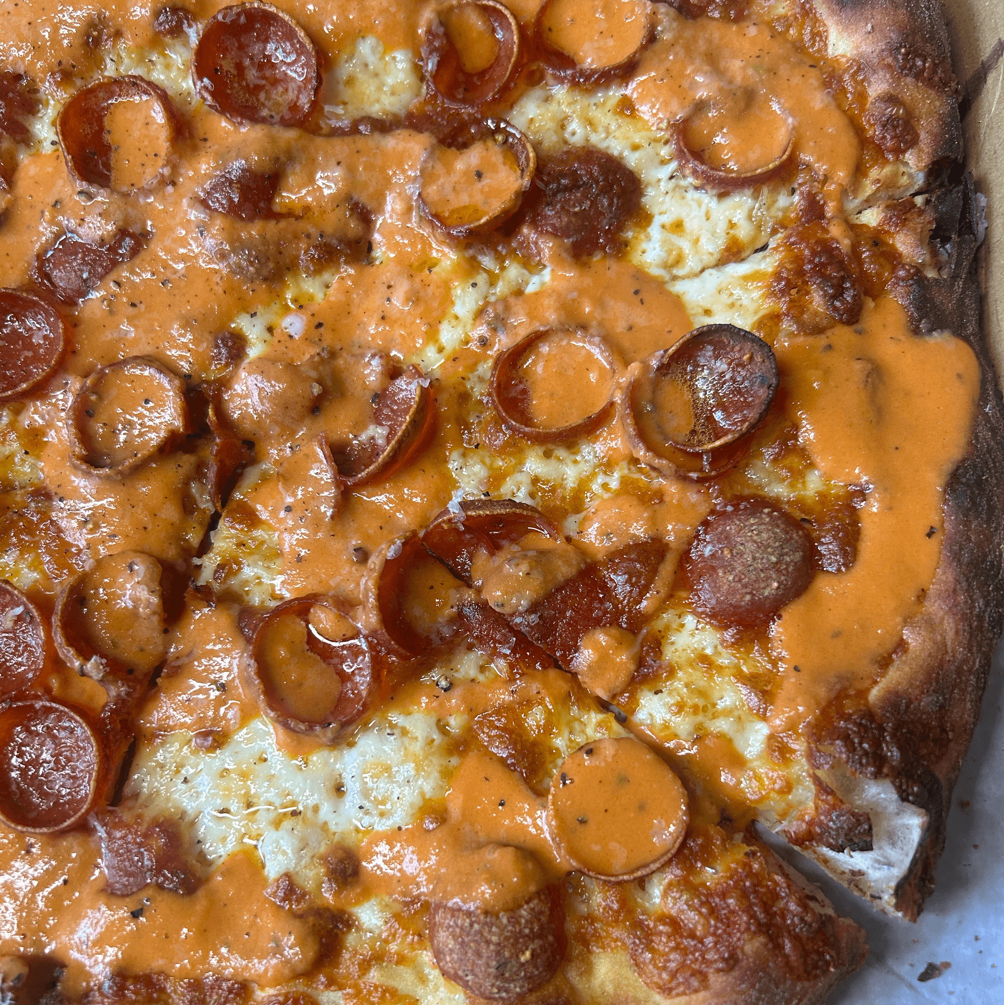 Small Vodka Roni Pizza.