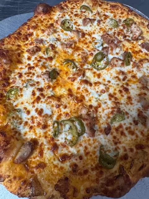 14" Buffalo Chicken Pizza.