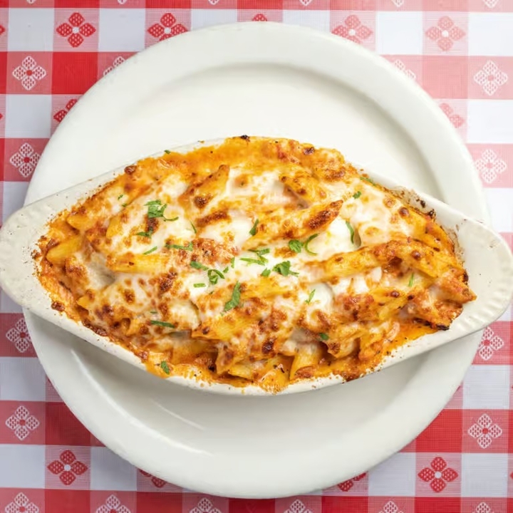 Baked Ziti Half Tray.