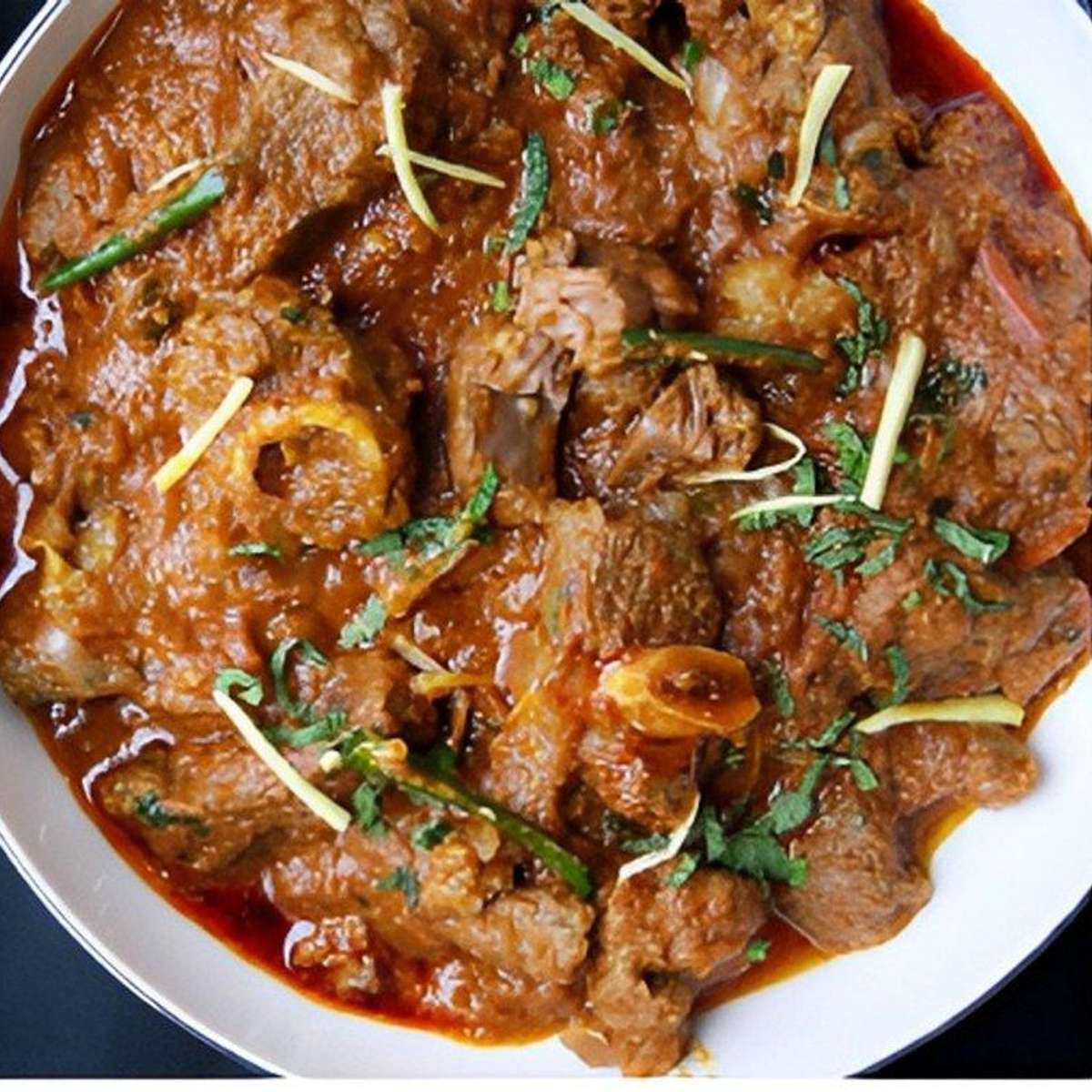 Goat Bhuna Mirch Wala.