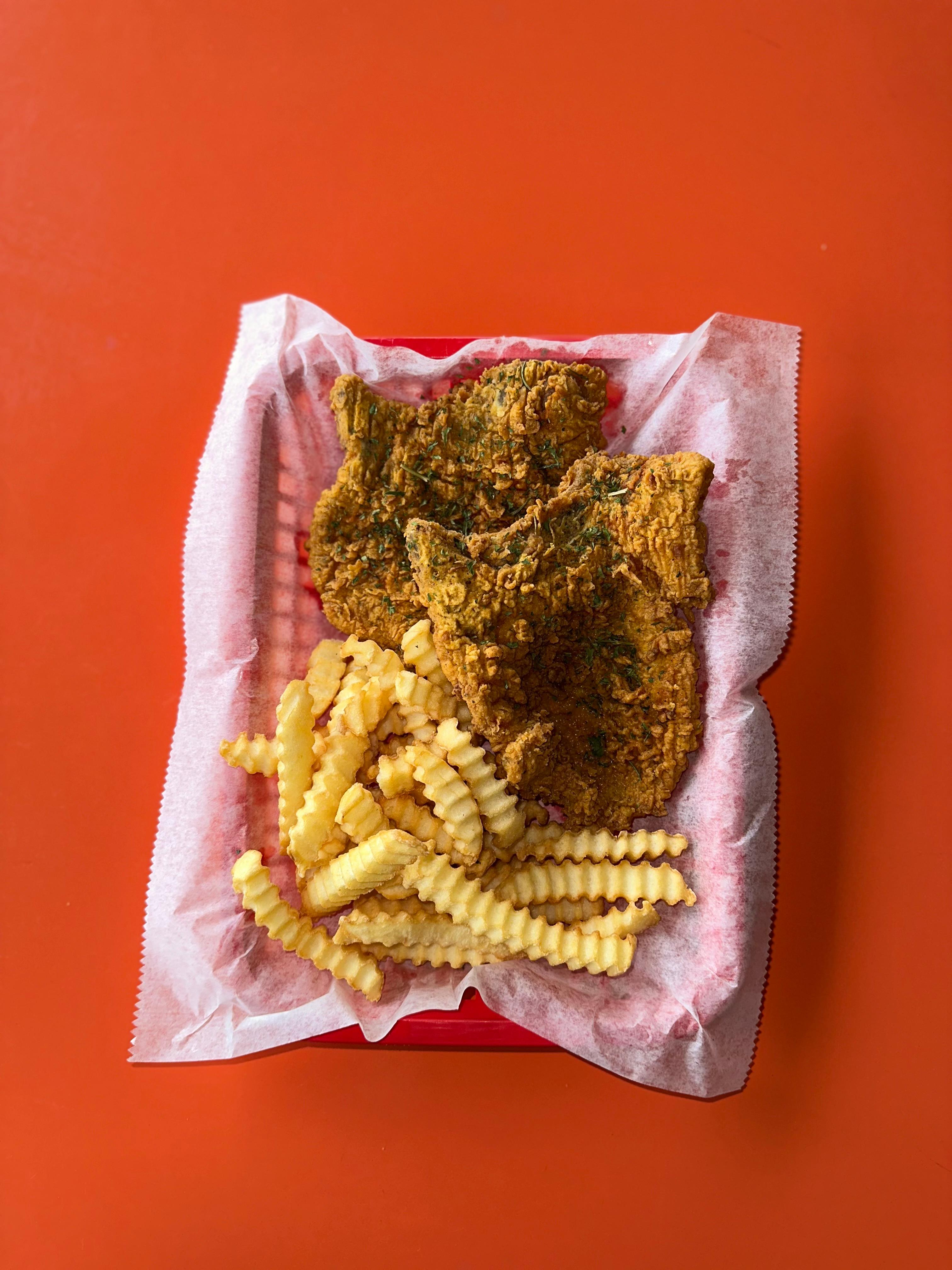 Two Piece Pork Chop Platter.