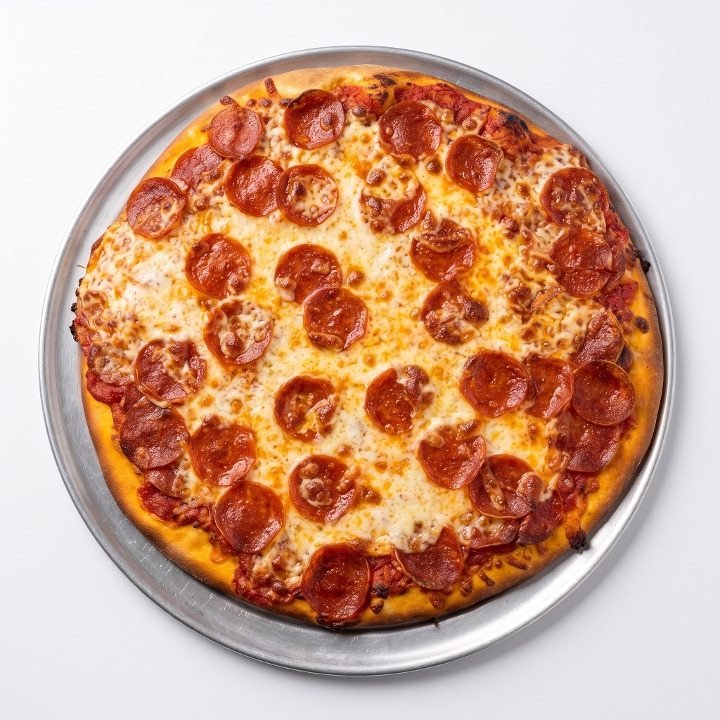 Double Barrel Pepperoni Pizza.