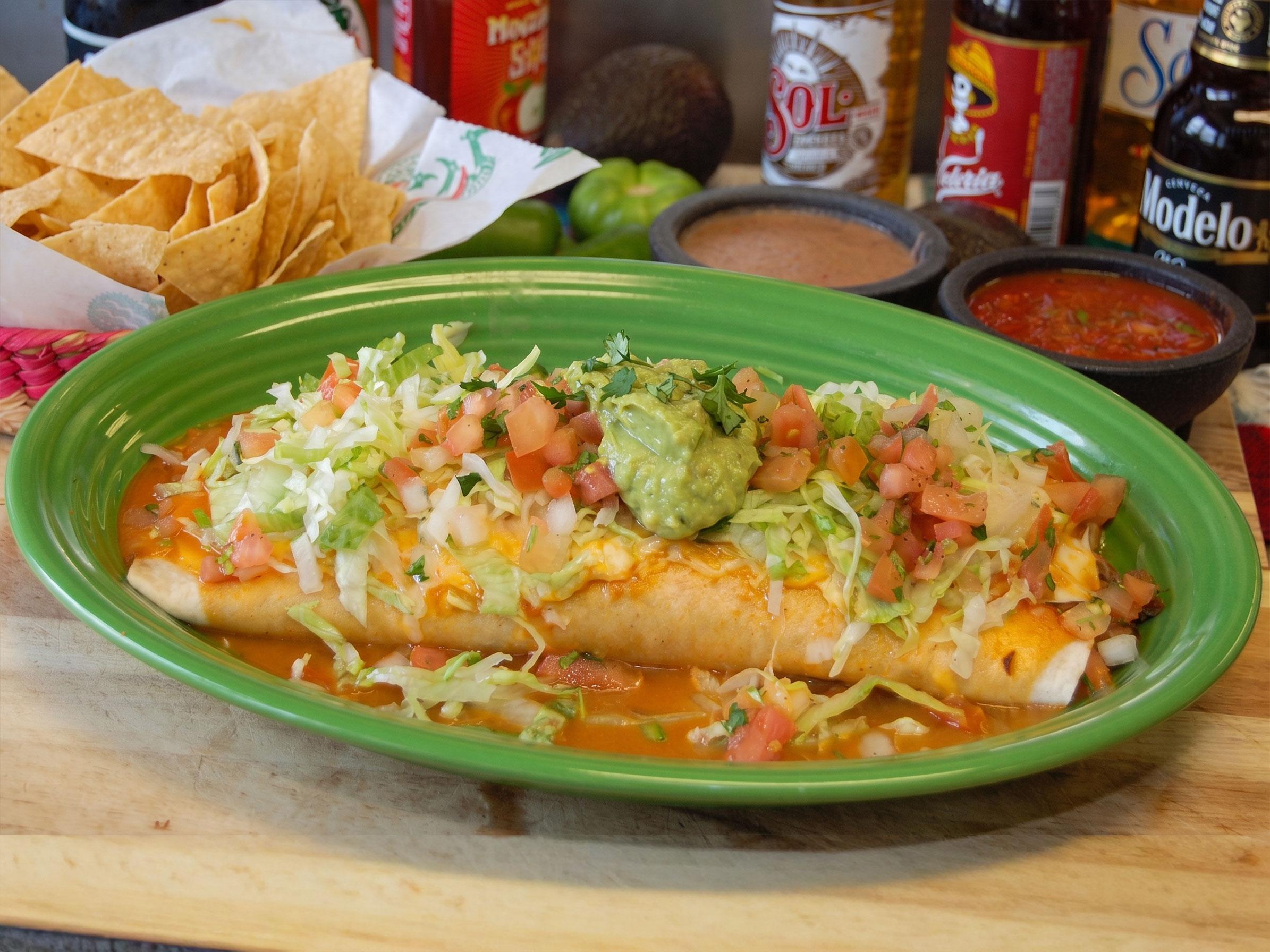 Carne Asada Burrito.
