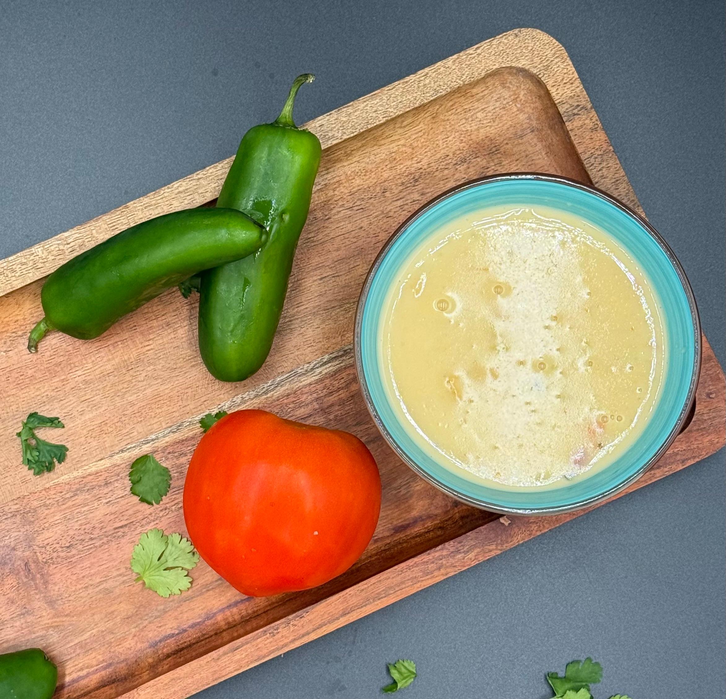 !Small Chile Con Queso.
