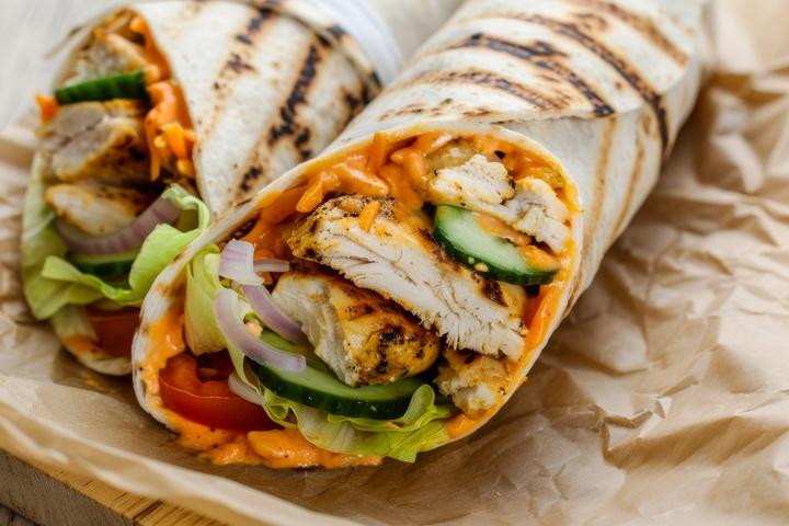 Chicken Shawarma Wrap.