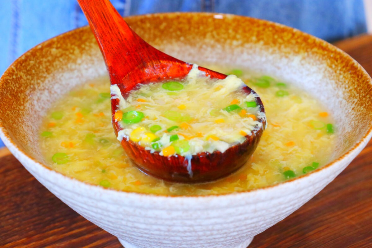 Egg Veg Drop Soup.