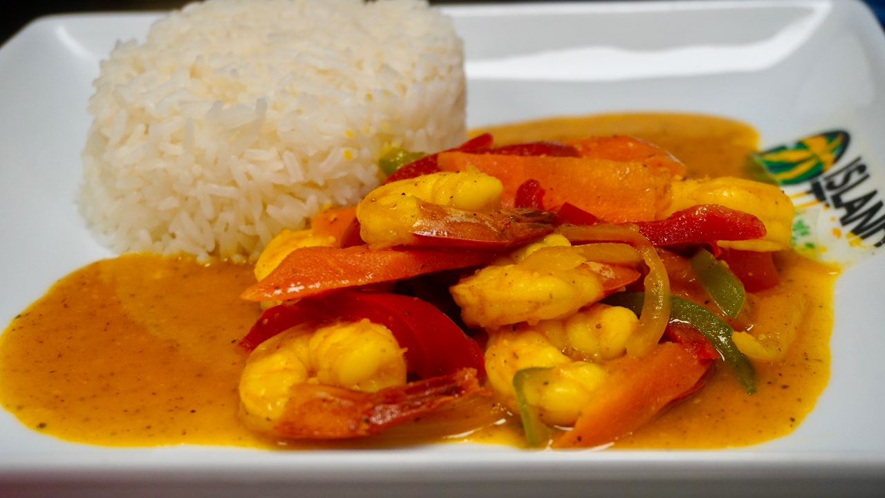 Curry Shrimp.