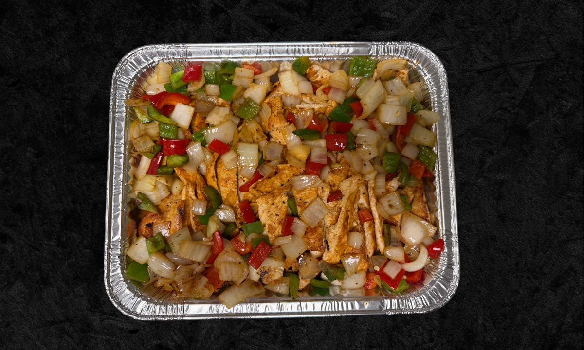 Chicken Fajitas Tray.