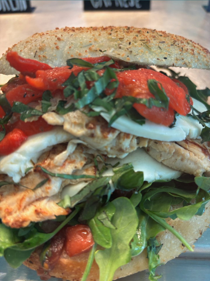 Grilled Chicken Caprese.
