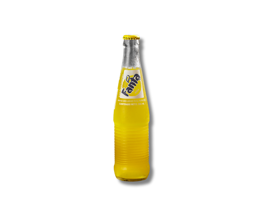Mexican Fanta Pineapple Bottle.