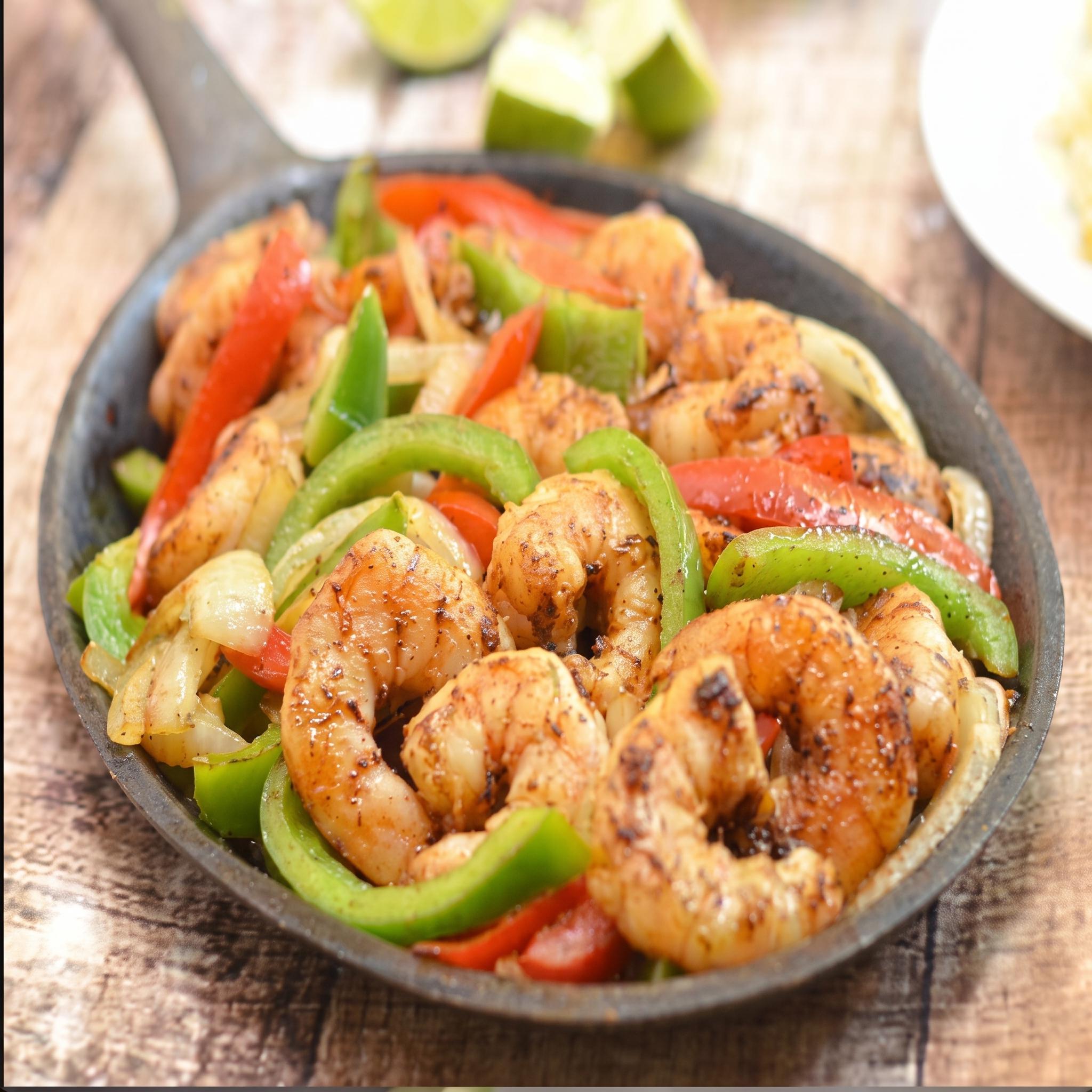 Shrimp Fajitas.