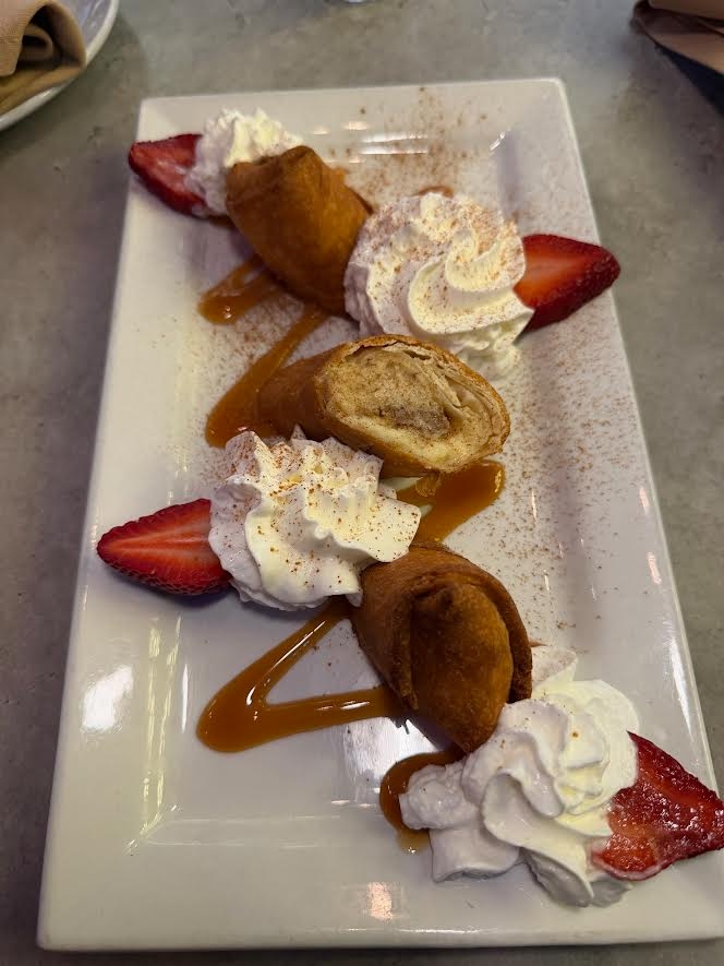 Fried Banana Cheesecake.