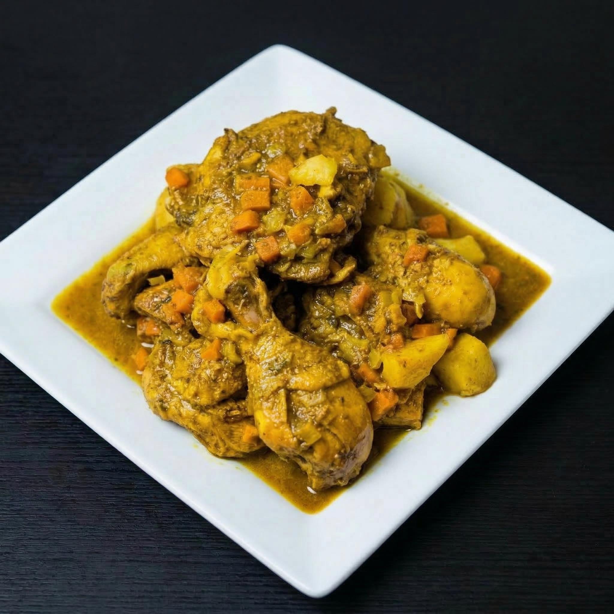 Curry Goat and Chicken.