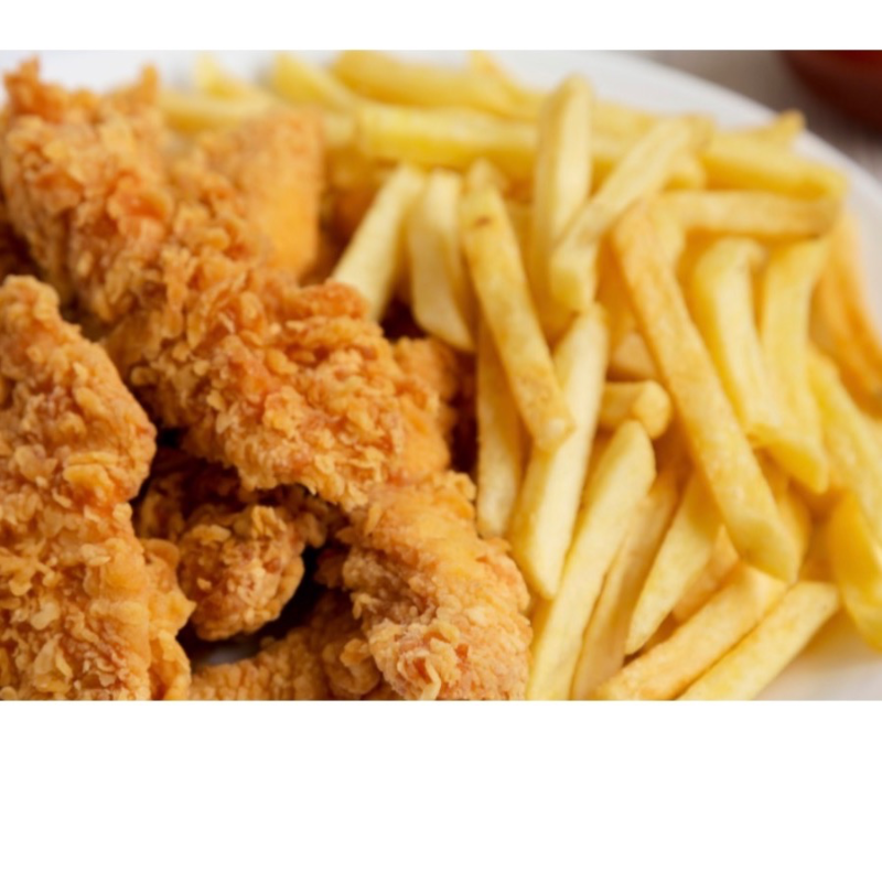Chicken Tenders with Fries.