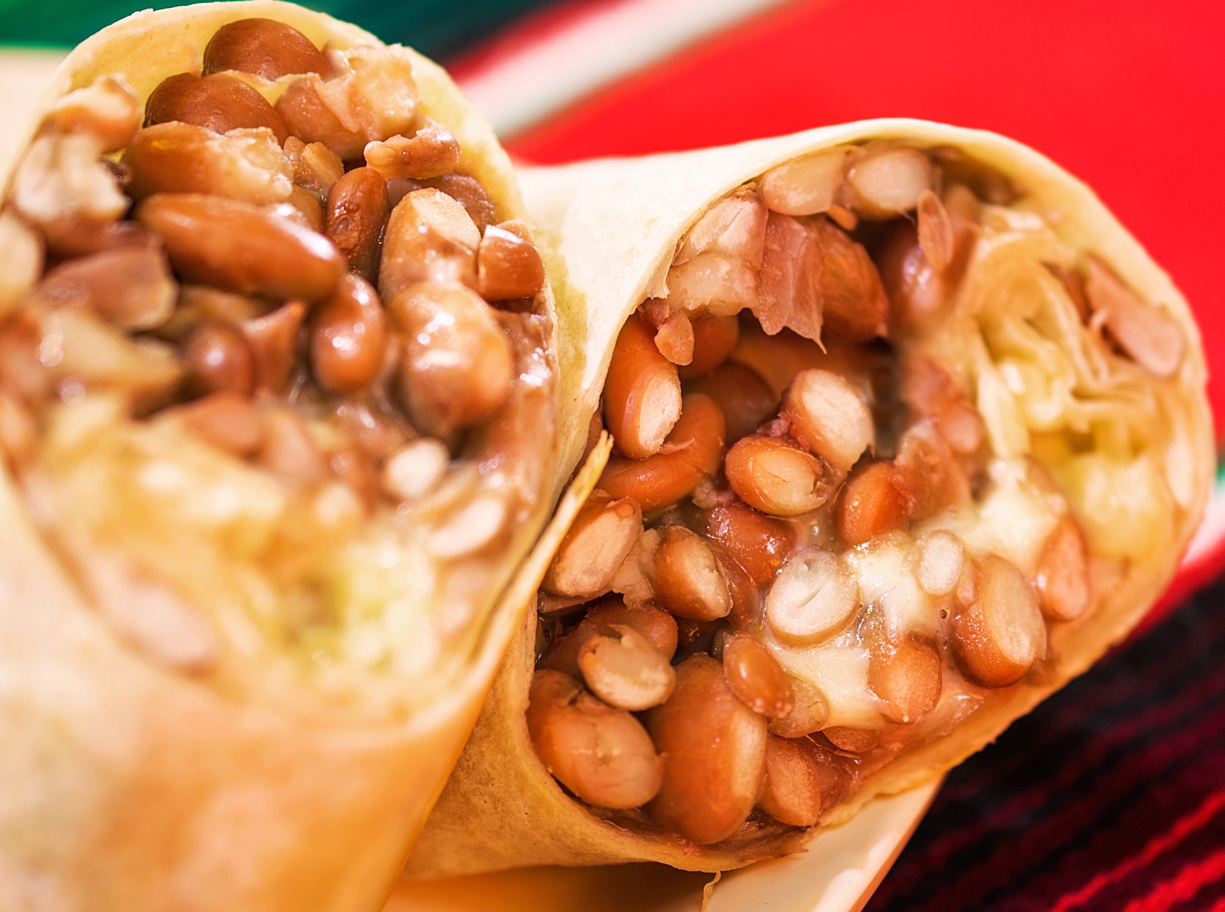 Kids Mini Cheese & Beans Burrito.