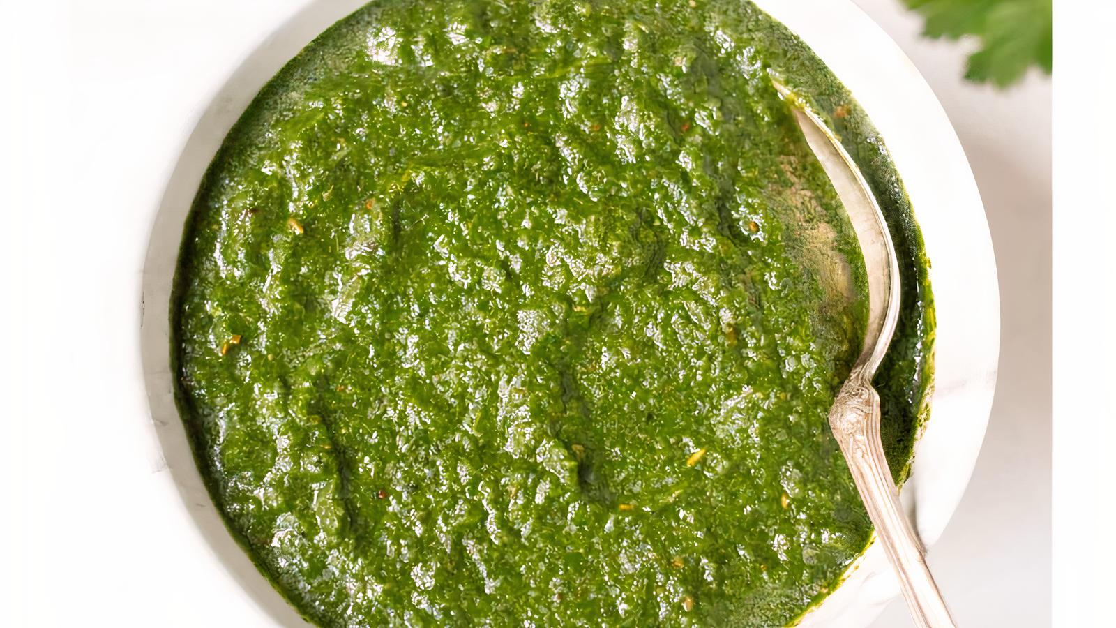 Cilantro Mint Chutney (Vegan).