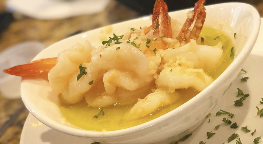 L Shrimp in Garlic.