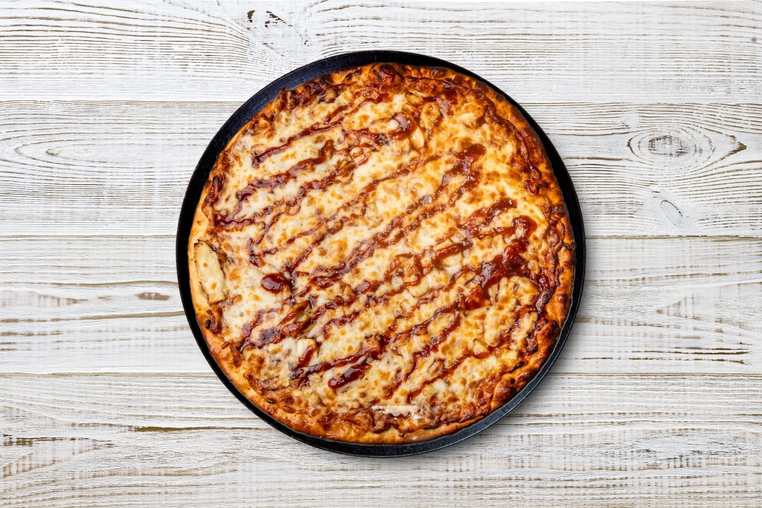 Small BBQ Chicken Pizza.