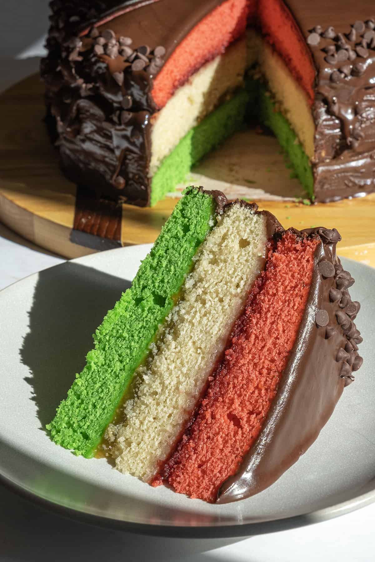 Italian Rainbow Cake.