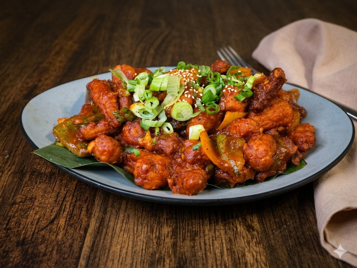 Babycorn Manchurian.