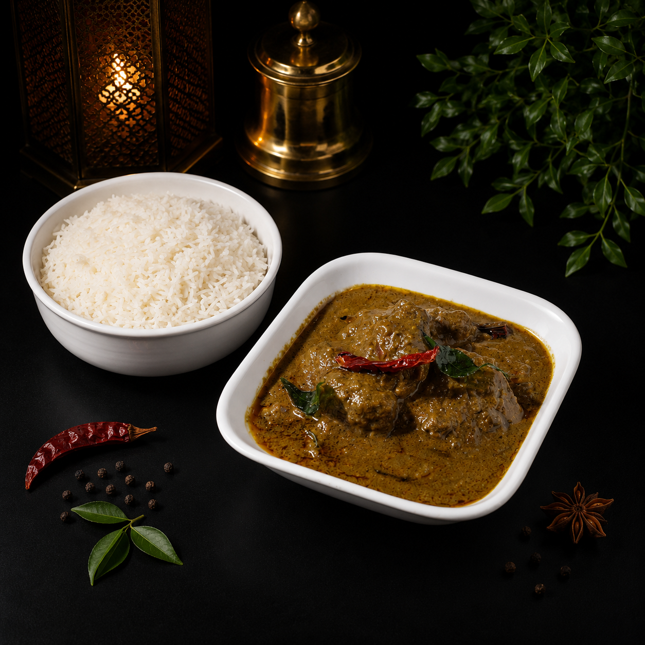 Gongura Chicken Curry (Sorrel Leaf Chicken Curry).