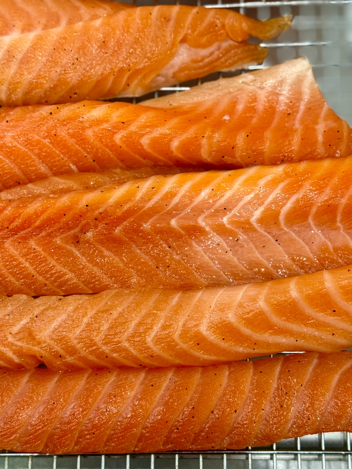 Smoked Salmon Belly.