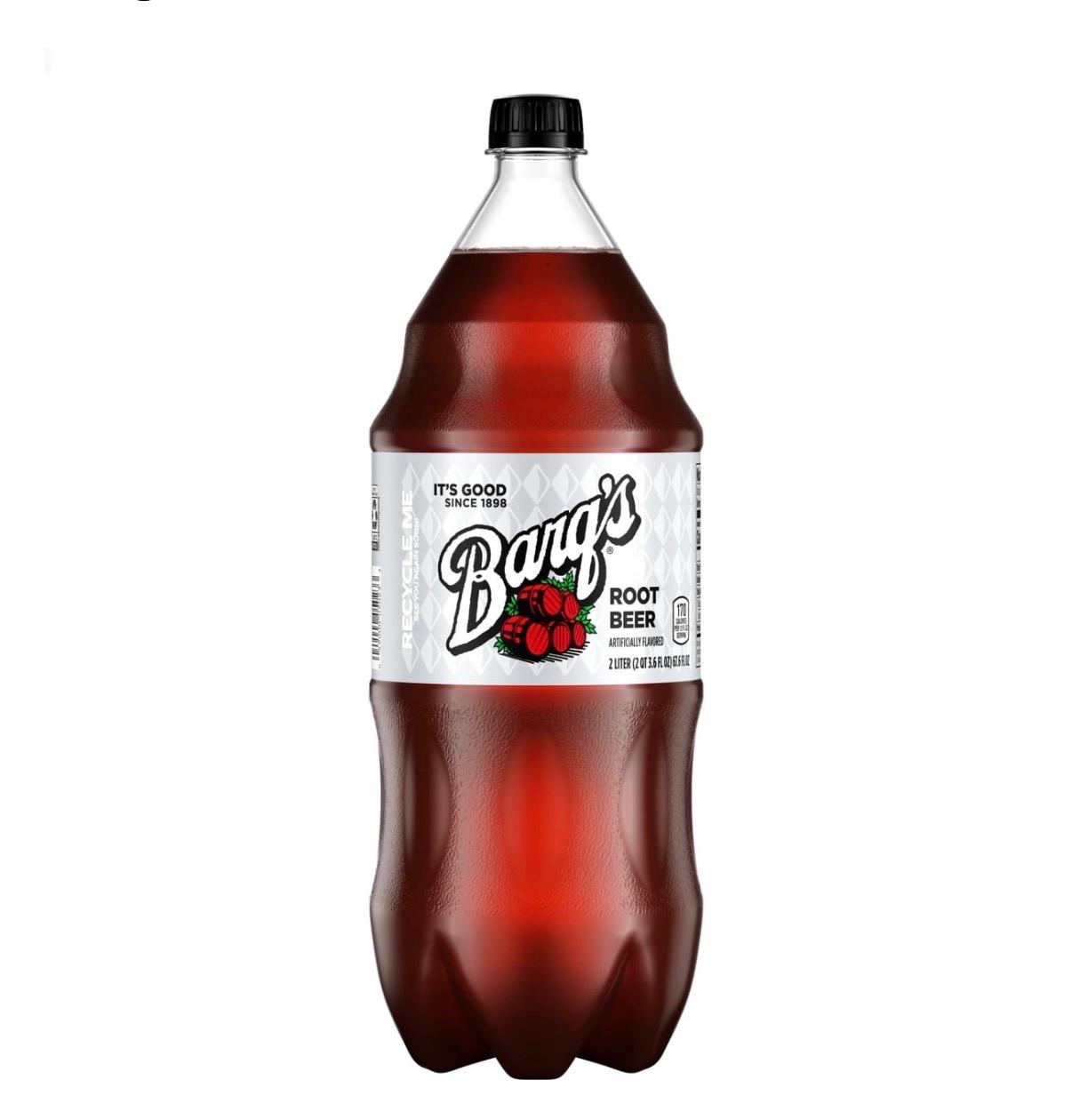 2 Liter Barq's Root Beer.