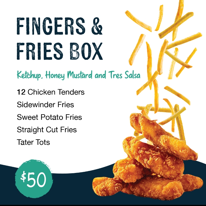 Fingers and Fries Box.