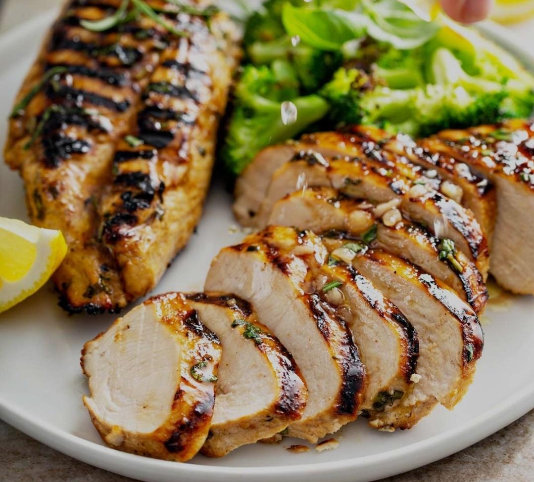 Grilled Chicken Cutlets Plate.