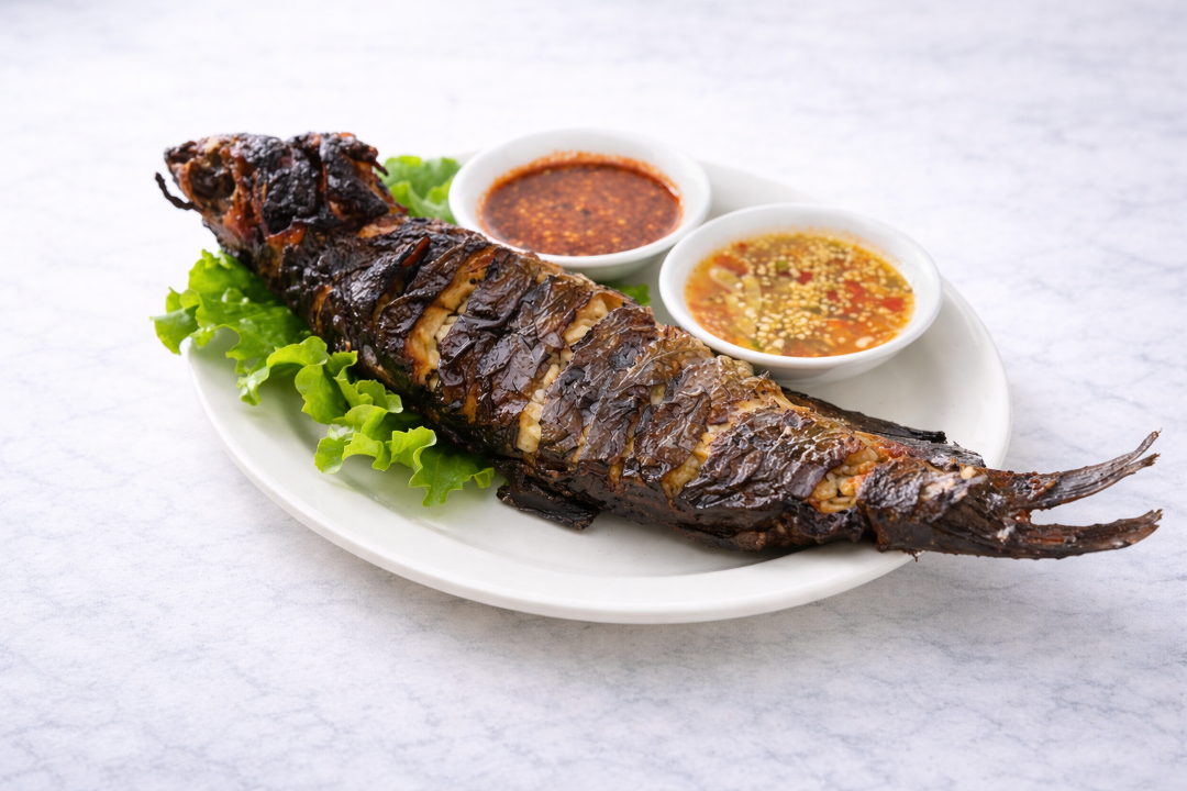Whole Grilled Catfish.